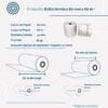 Rollo de papel térmico 80x80 65grs